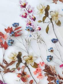 40pcs/Pack Vintage Floral Plant Notebook Decorative Stickers PET Material Decorative Stickers Suitable For Scrapbooking Labels Diary Notebook Stationery Photo Album Phone Book Notepad Planner Back To School - DT1772 - View 7