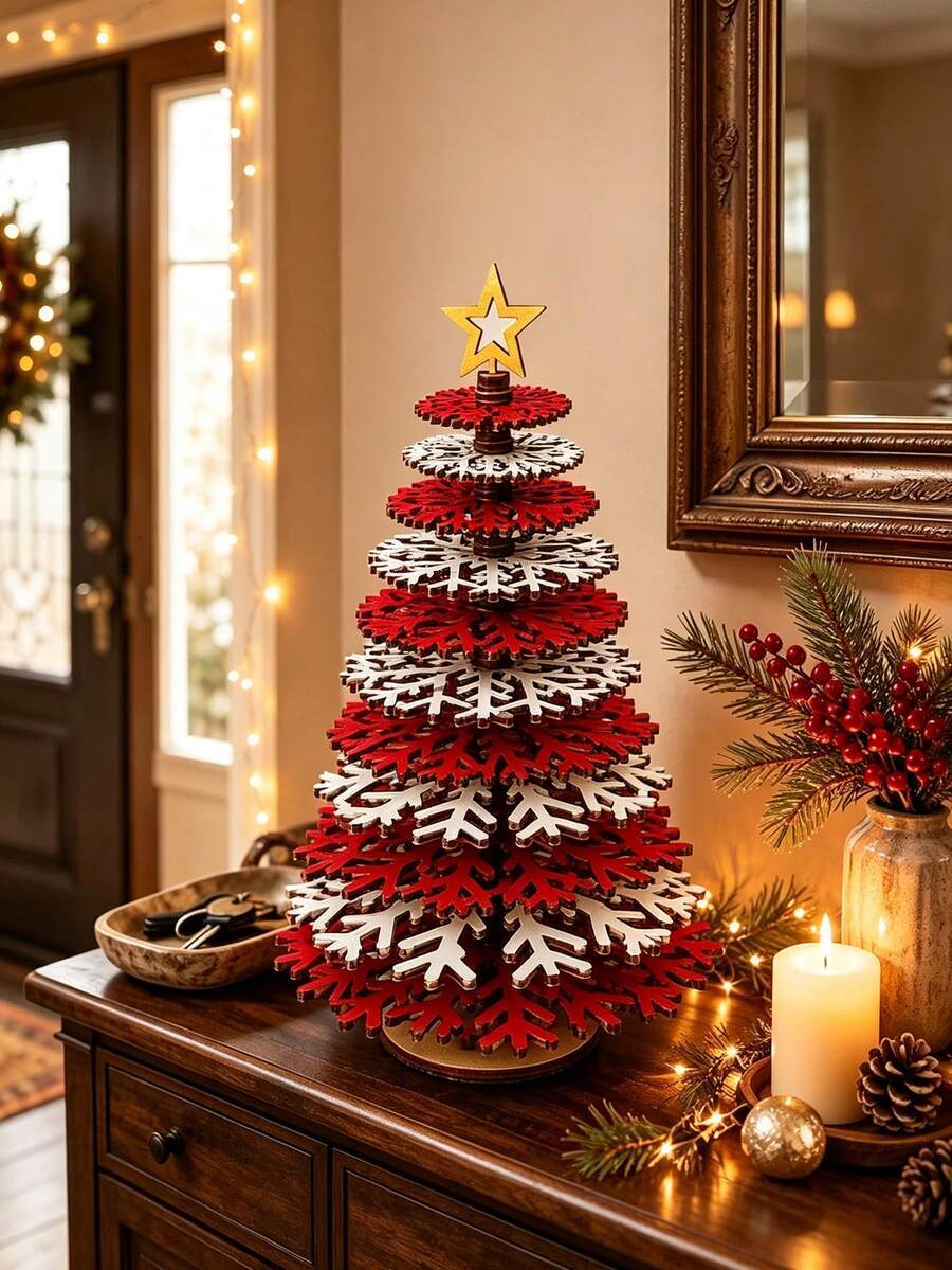 Christmas Tree Decoration, Desktop Decor, DIY Creative Gift, Christmas Decoration Gift, Home Decor, Create Holiday Atmosphere, Best Choice For Christmas Gifts For Family, Friends And Classmates - Multicolor - View 1