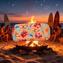 Lilo & Stitch Stitch & Angel Large Capacity Pencil Case, Storage Bag, Blue Space Dog Character, Skateboard Pattern, Yellow, Party, Balloon, Fireworks Design, Stationery, Storage, Travel, School, Gift, Fashion, Cute, Waterproof, Zipper, Handle, Durable, Convenient, Perfect Fit - Multicolor - View 2