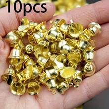 10/20/30pcs Mini Gold Bells - Christmas Decor, Wreaths And Holiday Decorations, Open Bell Shape, Metal Christmas Bell Pendants, Suitable For Christmas Tree Decoration, Party Decor, Wedding, Percussion Instruments, DIY Crafts And Party Favors - one-size - View 13