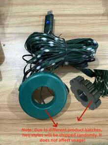 أضواء سلسلة LED داخلية لعيد الميلاد، أضواء شجرة الشلال، طاقة مقبس USB، سلسلة أضواء ليلية لؤلؤية عالية السطوع، 8 أوضاع، أضواء لؤلؤية صغيرة عالية السطوع، مناسبة للحديقة والفناء والمنزل وديكور شجرة عيد الميلاد وترتيبات العطلات وتخطيط الفعاليات والفناء والمنزل وديكور شجرة عيد الميلاد - حلقة دائرية باللون الأخضر الداكن - مشاهدة 11