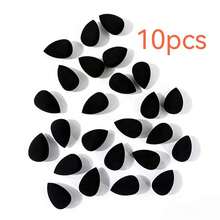 26pcs Black Mini Makeup Sponge Set With Storage Box, Dry & Wet Dual Use Makeup Sponge, Water Drop Shaped Powder Puff, Suitable For Foundation And Concealer, Compact And Portable, Essential Travel Makeup Tool - Multicolor - View 13