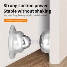 New Short Drill-Free Door Stopper For Home Use - Silent Strong Magnetic Door Stopper For Bathroom And Bedroom (Anti-Collision, Behind-The-Door Type) - No-drill - View 10