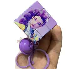 Hasbro 1pc Back To School K-Pop Witch Group Keychain, Mini Magic Cube Bag Charm, Bag Or Backpack Accessory, Also K-Pop Collectible, Prop And Creative Gift Suitable For Various Occasions - Multi-color - View 3