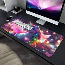 1pc Unicorn With A Colorful, Vibrant Mane Printed Pad For Desk, Multi ...