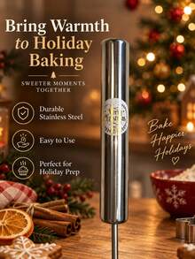 Christmas Holiday Baking, A Convenient And Easy-To-Use Handheld Mixer, Suitable For Cream, Eggs And More - Perfect Choice For Baking And Cooking. Christmas Kitchen Tools And Christmas Gifts. - Multicolor - View 4