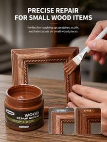 DIY Wood Stain Paste: Wood Color Filler For Refinishing Cabinet Doors And Floors - C - View 4