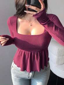 Women T-Shirts - Red-violet-1 - View 2