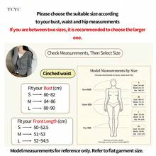 YCYC Korean Style Design Casual Versatile Slim Fit Women's Faux Two-Piece Button Knit Cardigan - Grey - View 3
