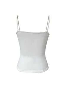 Sexy Padded Camisole Tank Top For Women, Slim Fit Waist, Brushed Fabric, Autumn/Winter Innerwear - Apricot - View 9