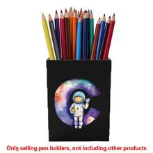 Acrylic Makeup Brush Storage Case Pen Holder Desktop Office Pen Box Study Stationery Organizer Box Dressing Table Storage Brush Holder Suitable For Home School Office Holiday Gift Initial Name 26 Letters Pattern - Black - View 18