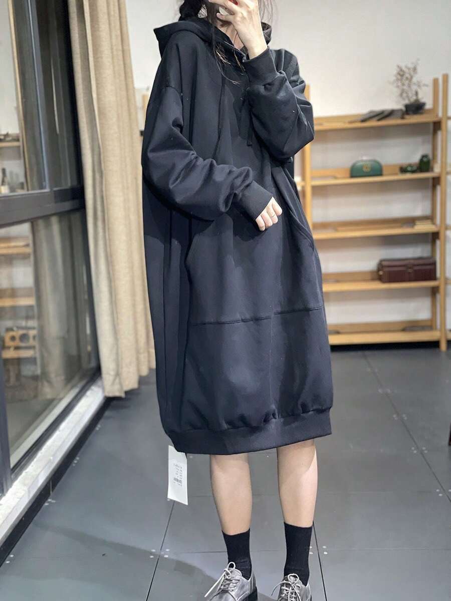 Plus Size Dresses - Black - View 1