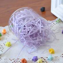 1 Package 100g Colorful Raffia Shredded Paper Filler For Chicken Nest, Wedding Gifts, Candy Boxes, Gift Packaging Mother's Day Graduation - Raffia - View 4