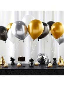 3/1pc Metal Foil Balloon Weights, 6 Colors Heavy Duty Balloon Base, Birthday Wedding Baby Shower Party Decoration Table Stabilizer - Upgraded - View 5