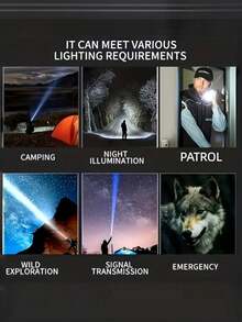 Multifunctional Ultra-Bright Rechargeable Flashlight, 5 Lighting Modes (Including COB Side Light And Magnetic Work Light Function), USB Charging, Adjustable Focus, Suitable For Outdoor Hiking And Camping - Star - View 5