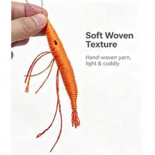 5pcs Shrimp-Shaped Cat Toys, Suitable For Kittens And Adult Cats, Interactive Hunting Games, Durable Nylon Bite-Resistant Toys, Can Be Used For Hand Gesture Training, Promote Play And Intellectual Stimulation, No Battery Required - View 5