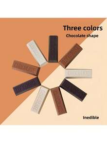 Chocolate Eraser 3-Color Set, Soft Dust-Collecting, Art Drawing, Writing Office, Cute Creative Stationery, Clean Erasure With Less Residue - Multicolor - View 6