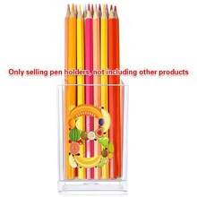 Acrylic Makeup Brush Storage Case Pen Holder Desktop Office Pen Box Study Stationery Organizer Box Dressing Table Storage Brush Holder Suitable For Home School Office Holiday Gift Initial Name 26 Letters Pattern - Transparent - View 8
