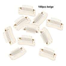 20pcs Rubber Padded Wig Clips, Upgraded 9-Teeth Comfortable Wig Clips, Suitable For Sewing Onto Wigs, Fixing Wig Combs, Wig Hair Clips, Suitable For Women Small Size Wig Clips, Wig And Accessories Clips, Used For DIY Wig Hair Extensions - 9teeth BB Clips - View 17