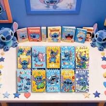 Disney 10pcs Cartoon Stitch Memo Pads, Lilo & Stitch Style, Suitable For School And Office Supplies, Multi-Functional Notebook, Planner, Perfect Party Gift, Holiday Gift For Fans. - Multicolor - View 4