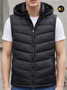 Big City Light Padded Men's Vest - Black - View 2