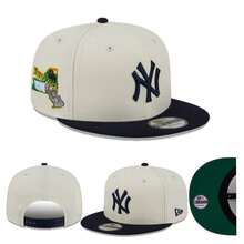 New Era 9FIFTY Snapback Adjustable Flat Brim Baseball Cap For Men Women Casual Hat 72419 - Off-white - View 3