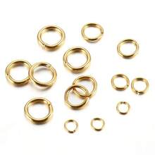 100pcs Stainless Steel DIY Connecting Rings, Round Jump Rings For DIY Jewelry Making, Bracelets, Anklets, Beaded Accessories, Pendant Necklaces, Bag Chain Connectors, Closed Jump Rings, Earrings And Pendant Open Rings, DIY Handmade Jewelry Accessories Making Materials - Closed Ring - View 5