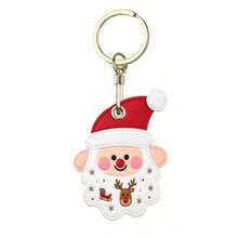 1PC Santa Claus Keychain, Cute Bag Pendant, Christmas Holiday Gift Charm - Multicolor - View 6