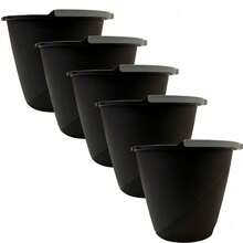 kit 5 baldes - preto