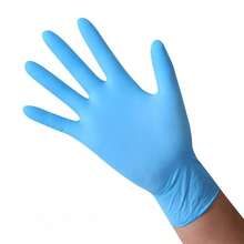 Blue Nitrile Disposable Protective Gloves, High Elasticity, Snug Fit, Powder-Free Design, Lightweight, Soft And Comfortable, Hand Isolation Gloves For Nail Salon And Beauty Operations, Multiple Sizes Available, Makeup Accessories, 100/50/2pcs - Blue - View 9