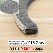 10m Self-Adhesive Sealing Tape, Used For Door Frame And Sliding Window Frame Sealing, Sound-Insulating Material, Dust-Proof And Wind-Proof, Wear-Resistant, Suitable For Home Decor, Can Fill Sliding Door And Window Gaps - A - View 12