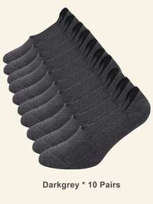 1/5/10 Pasang Kaos Kaki Pendek Pria Ukuran Besar, Kaos Kaki Pendek Anti Selip dengan Gel Anti Selip di Tumit, Cocok untuk Olahraga atau Pemakaian Sehari-hari - MultiWarna - View 42