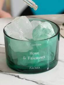 1pc Minimalist Premium Crystal Fragrance Stone With Glass Cup, Oil-Free & Scent-Free Aromatherapy Stone Diffuser - Perfect Home Decor Gift For Mom And Women, Aromatherapy, Room Fragrance, Diffuser, Gift, Home Decor, Add Fragrance To Your Home - Crystal Cup Set - View 6