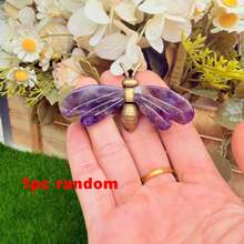 Natural Crystal Bee Ornament, Random Texture Natural Crystal Decorative Stone, Indoor Decor, Suitable For Home And Office Decoration, Ideal Gift For Halloween, Christmas And Birthday, Collection Choice For Crystal Enthusiasts - Multicolor - View 16