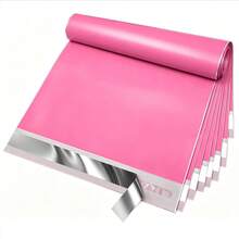 10/20/30pcs Colorful Plastic Shipping Bags, Suitable For Small Businesses, Used For Clothing Mailing, Self-Sealing Waterproof Packaging Bags, Let You Deliver With Confidence - Rose Red - View 10