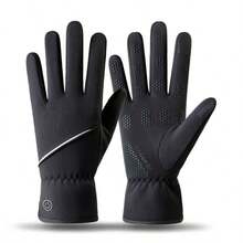 Winter Fleece Touchscreen Gloves, Unisex, Windproof, Waterproof, Warm, Non-Slip Grip, Suitable For Driving, Cycling, Commuting And Outdoor Activities - Multicolor - View 11