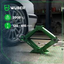 2T Black Iron Scissor Car Jack, 2 Ton Lifting Capacity, Compact Trunk Size, For Vehicle Tire Change - Black - View 2