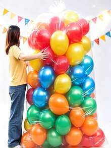Reusable Thickened Balloon Storage Bag, Multi-Functional Storage Bag, Clothing Bag Storage, Etc., Available In Multiple Sizes, Suitable For Mother's Day And Graduation Season, Birthday Party, Wedding, Party, Birthday, Baby Shower Decorations, Balloon Arch Kit, Holiday, Christmas, Essential For Decoration. Party Supplies - Multicolor - View 2