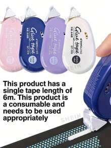 Highly Attractive Macaron Color Dot Glue, Student Double-Sided Adhesive, Smooth Dispensing Without Clogging, Clean Adhesion Without Residue, Wrinkle-Resistant, Paper-. Compact Design, Easy To Carry. Suitable For Scrapbooking, Card Making, Photo Album Decoration, Homework Paper Pasting, DIY Crafts, Ticket Fixing. Precise Glue Control, No Overflow To Stain The Image. Hot-Selling Stationery, Essential For Students' Daily Learning And Scrapbooking Enthusiasts. - Multicolor - View 5