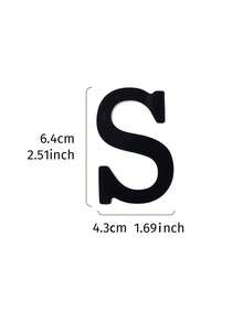 1 pcs Alfabet Bahasa Inggris Dekorasi Kerajinan Hitam DIY Dekorasi Rumah - Hitam - View 34