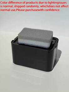 1 buah Kotak Dispenser Sabun Tekan Multifungsi, Warna Solid Abu-abu & Putih, Bahan Plastik, Gaya Minimalis, Cocok untuk Semua Musim, Penggunaan Dewasa, Rak Penyimpanan Sabun Cuci Tangan di Meja Dapur Kamar Mandi, Organizer Penyimpanan Wastafel Rumah - Putih - View 12