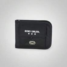 Cartera Ecko Unltd. Original | Billetera de Tela con Cierre y Múltiples Compartimentos.   Poliéster    Cartera/Billetera  2026 - Negro - Ver 1