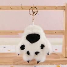 1pc Realistic Little Tiger Plush Keychain, Cute White Tiger Doll Pendant, Backpack Charm, Children's Gift, Bag/Car Decoration, Holiday Gift - Multicolor - View 9