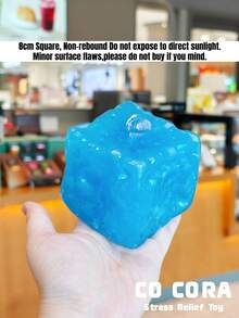 [Squishy] Glacier Giant Transparent Cheese Ruirui Squeeze Toy, Multi-Texture Soft Mochi Stress Relief Toy, Slow Rebound Pressure Relief Sensory Toy Decoration, Anxiety Relief Hand Fidget - Multicolor - View 33