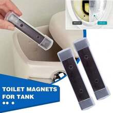 4pcs Magnetic Toilet Brush Set, Durable Chemical-Free, No Stains - Black - View 2
