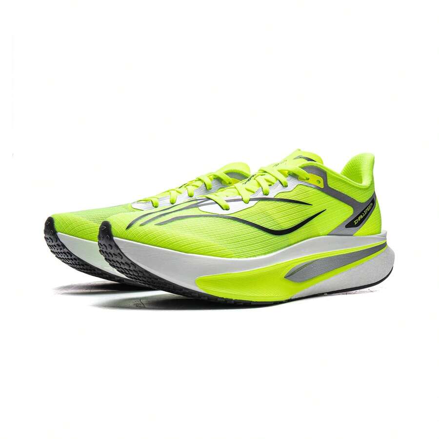 LI-NING FEIDIAN 6 CHALLENGER Men's Professional Carbon Plate Racing Running Shoes Marathon Match Training Sneakers ARMW003 - Fluorescent Bright Green - View 1