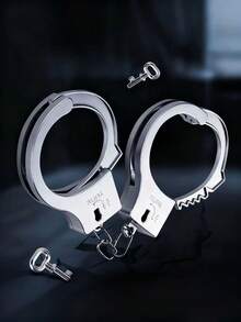 Plastic Handcuffs, Cosplay Costume Prop, Role Play Stage Performance Game Accessory, Portable Novelty Holiday Party Small Gift, Halloween Costume Prop, Fun Gift For Friends (Product May Have Slight Surface Imperfections During Production, But It Does Not Affect Normal Use) - Multicolor - View 11