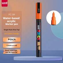 UNI NEW PACKAGE Paint Marker Pen Set And Single PC-3M 0.9-1.3mm Water Based Colors Permanent Acrylic Pen Graffiti Art Supplies Back To School - 3M 0.9-1.3MM - View 12