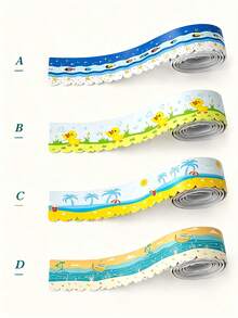 1 Roll Mold-Resistant Pvc Self-Adhesive Sealing Tape, Waterproof Anti-Moisture Caulk Tape Sealant, Durable Acrylic Adhesive, Suitable For Bathroom Tub, Toilet, Kitchen Sink, Wall Stain Sealing - Multicolor - View 10