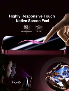 5Pcs Privacy Tempered Glass Screen Protector, 9H Hardness HD Anti-Spy Anti-Fingerprint Phone Screen Film Compatible With IPhone Duo 18promax 18Pro 17 Compatible With Samsung Galaxy S26 A18 Compatible With Xiaomi 17T Note 17 17C - Black - View 7
